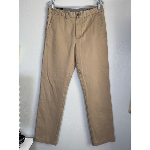 Nordstrom Mens Shop SmartCare Wrinkle Free Chino Straight Leg Pants Mens 31 X 32 - Picture 2 of 7